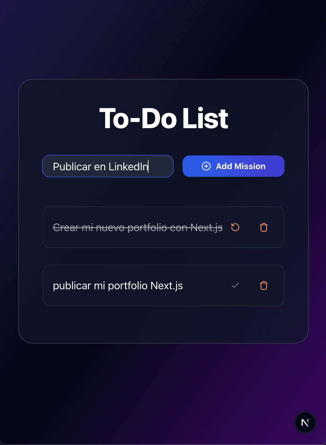 ToDo List